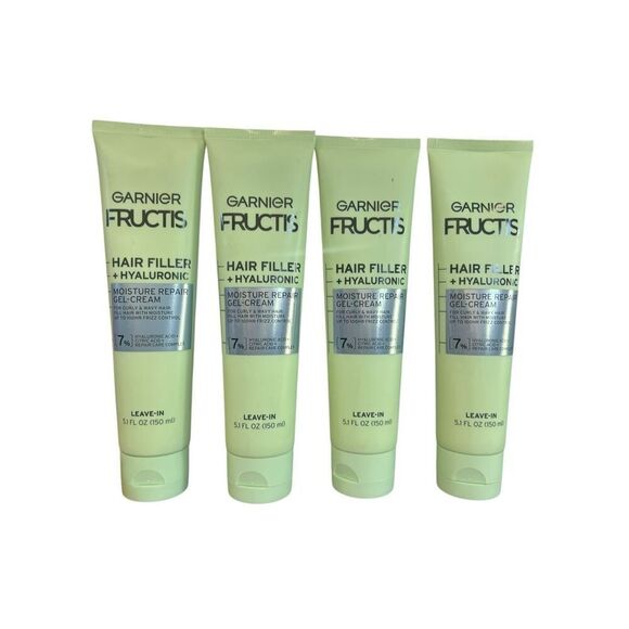 4 Garnier Fructis Hair Filler Hyaluronic Moisture Repair Gel-Cream Leave in 7% - Picture 1 of 2